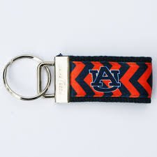 Auburn University web keychain fob. Licensed Auburn key chain