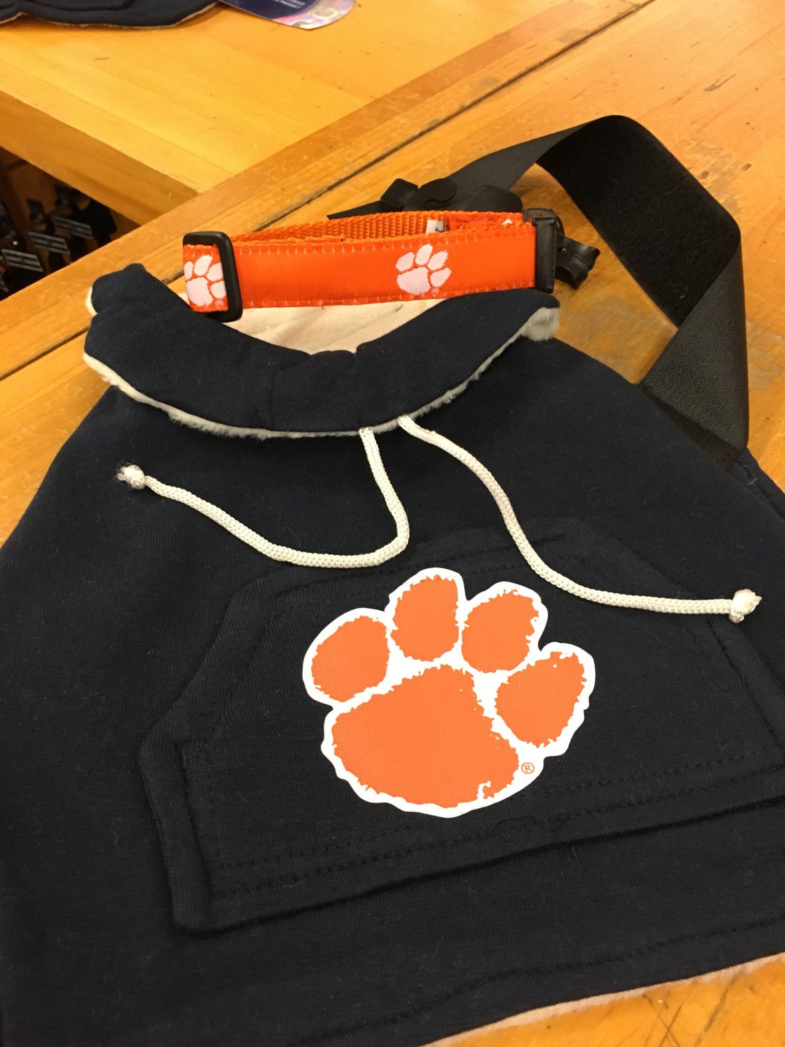 Clemson University Tigers Dog Hoodie Fleece Coat