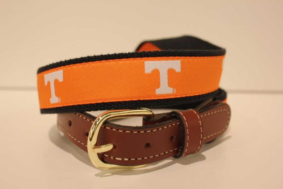 University of Tennessee Vols  Men's  Web Leather Belt