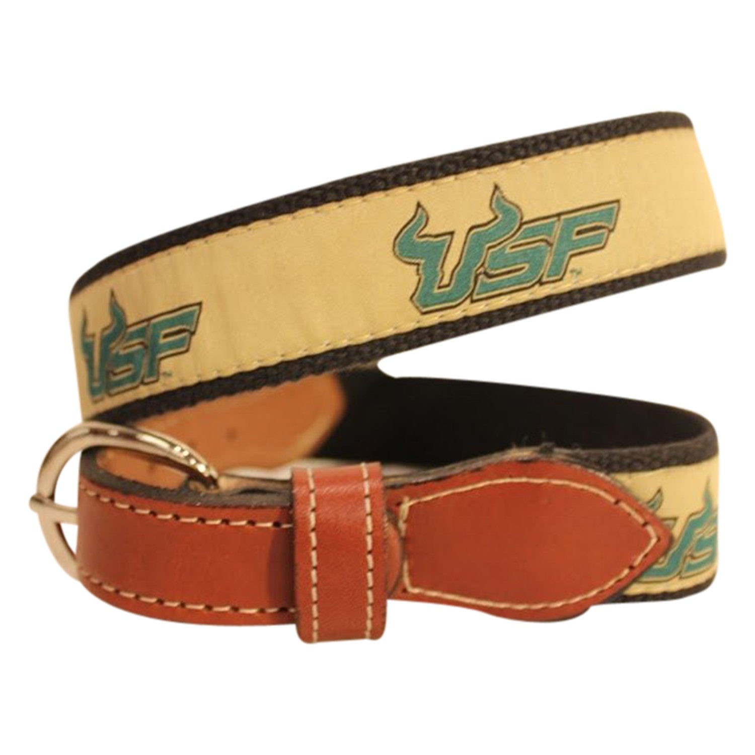 University of South Florida  USF  Men's  Web Leather Belt