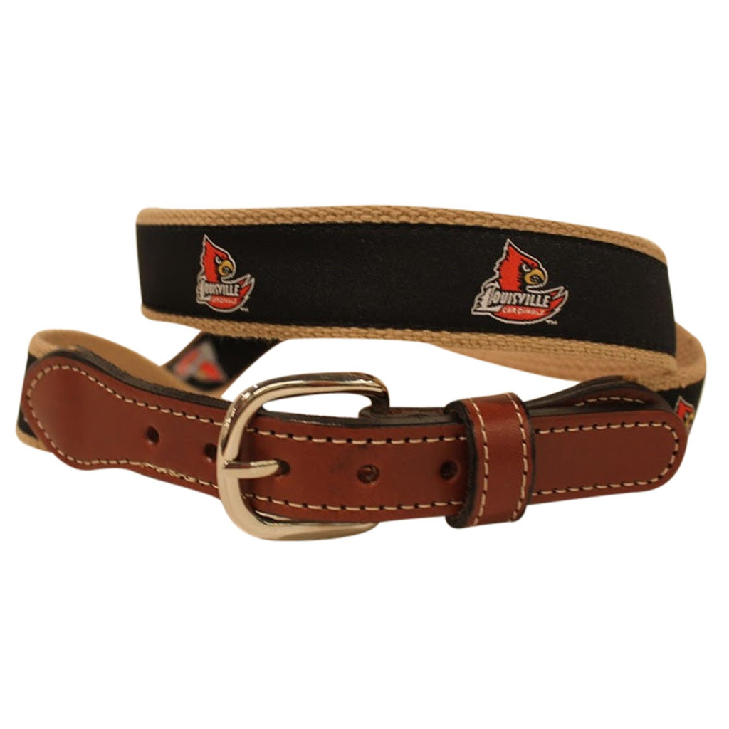 Louisville  Men's  Web Leather Belt