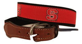 NC State Wolfpacks  Men's  Web Leather Belt