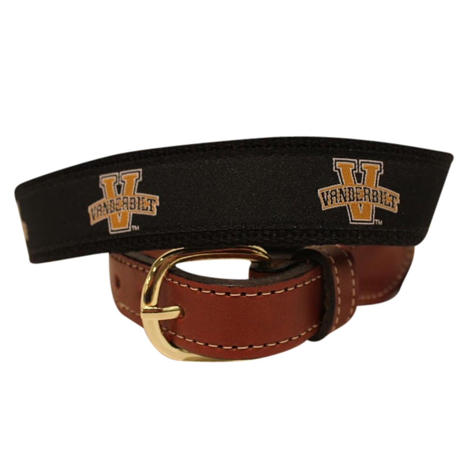 Vanderbilt  Men's  Web Leather Belt