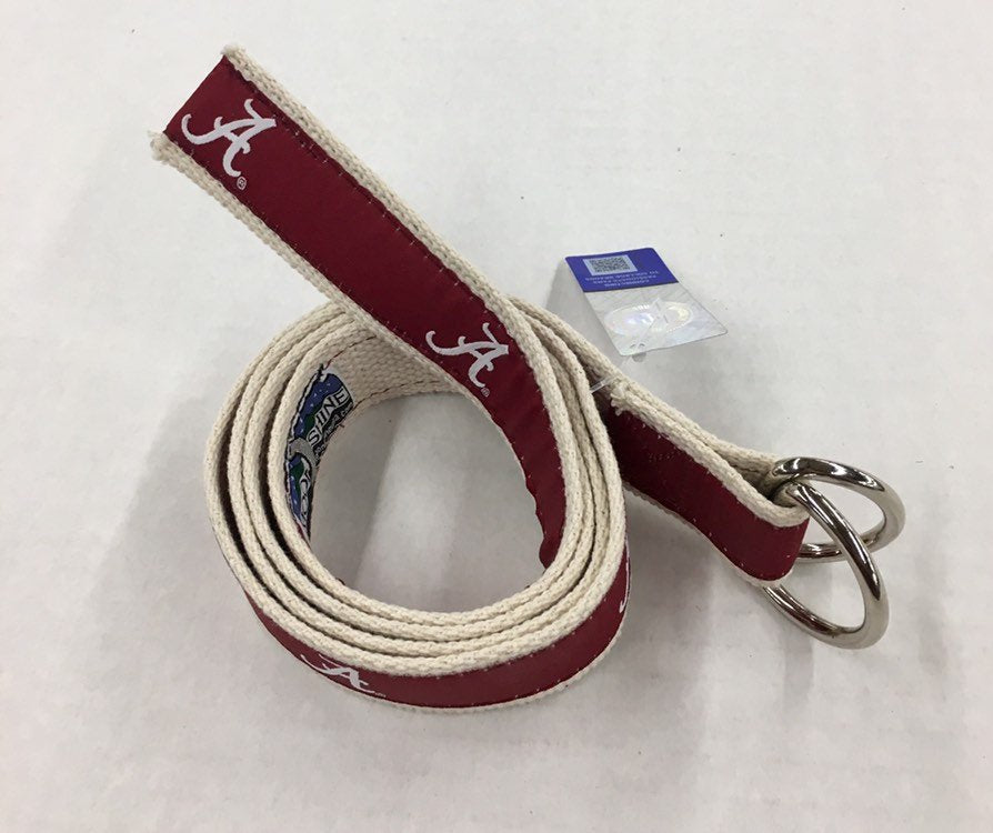 Alabama Ribbon D-Ring Belt