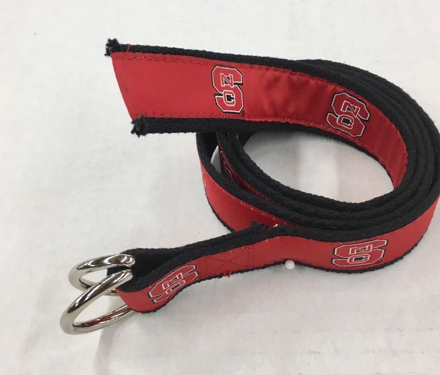 NC State Wolfpacks Ribbon D-Ring Belt