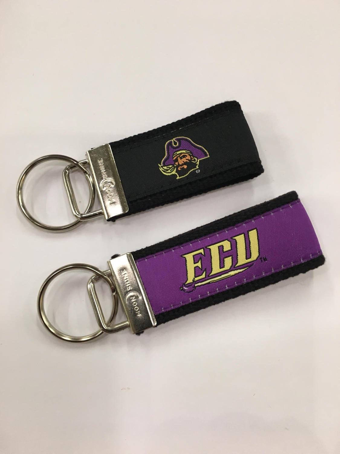 ECU East Carolina University licensed web key chain