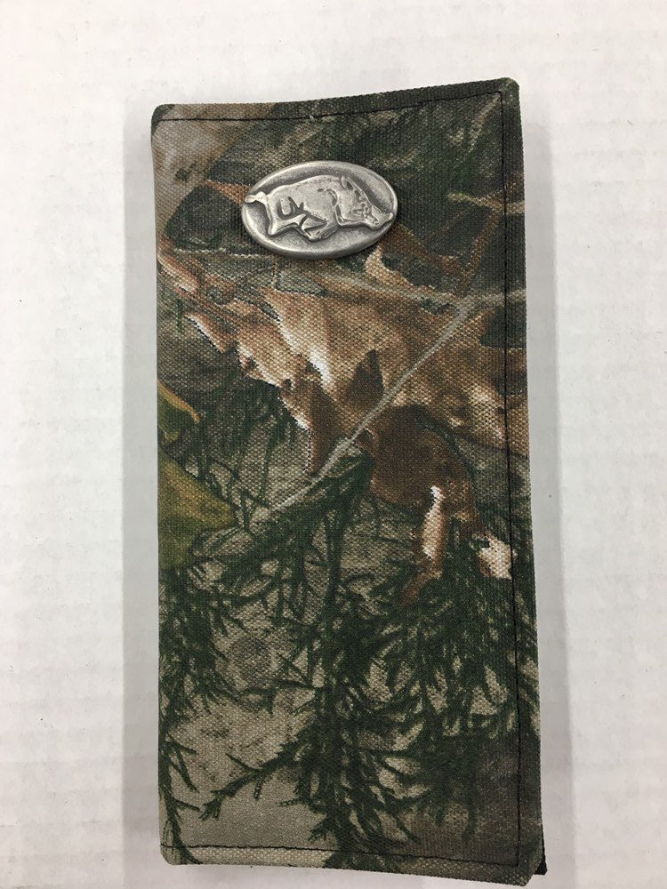 University of Arkansas Genuine Camouflage Secretary Wallet