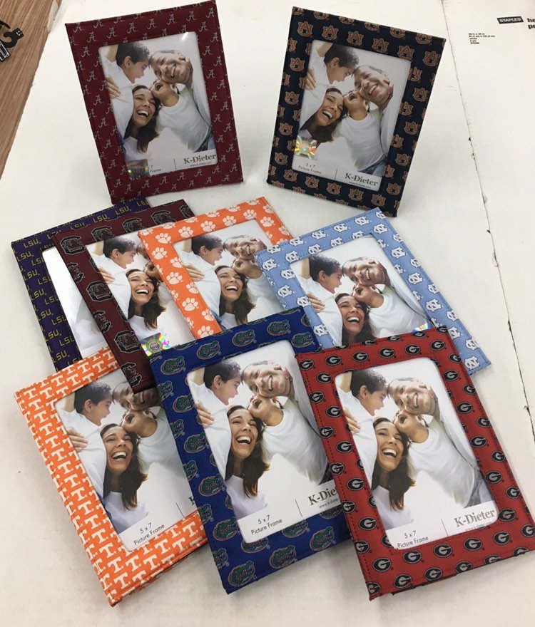 Clemson Tiger Paw Picture Frame